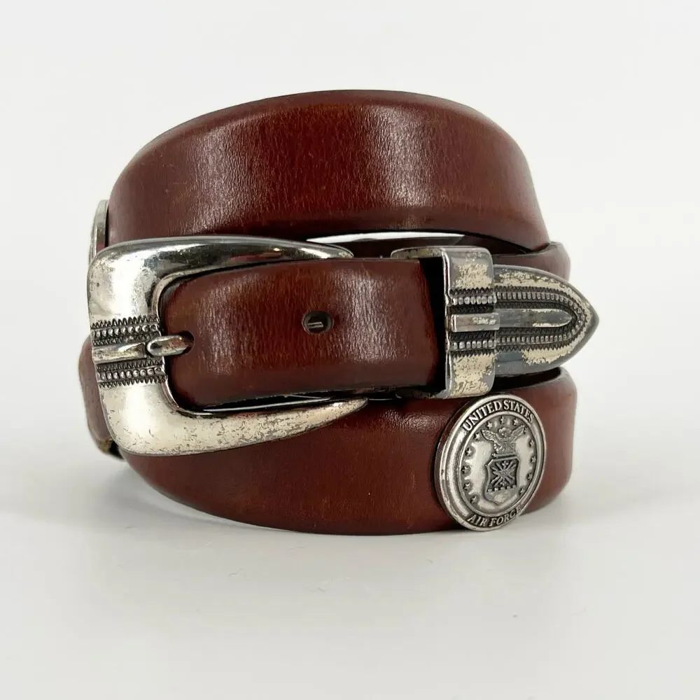 Enmon United States Air Force leather belt vintage